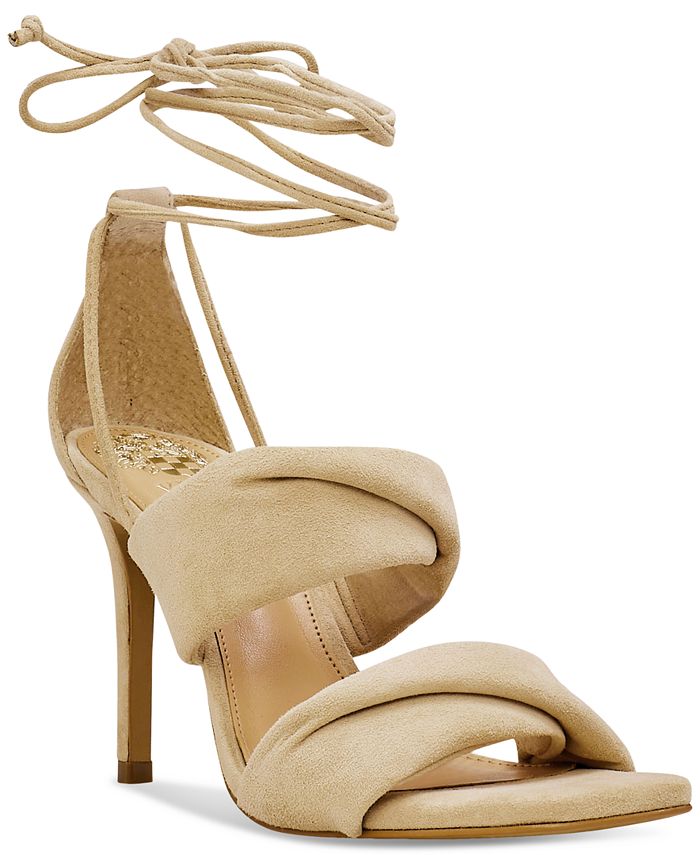 Vince Camuto Andrequa Lace-Up Ankle-Tie Stiletto Dress Sandals - Macy's
