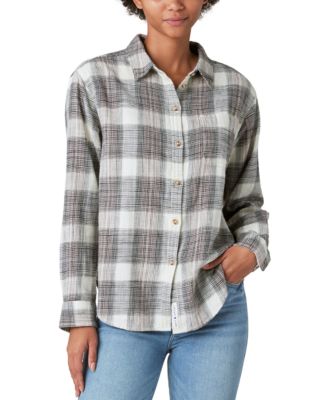 Lucky Brand - Women's Cotton Oversized Boyfriend Shirt