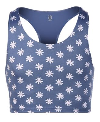 ID Ideology - Big Girls Ditsy Daisy Longline Sports Bra