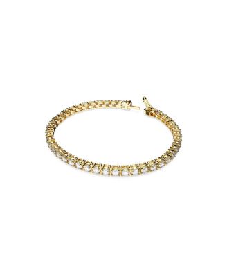 Crystal Round Cut Matrix Tennis Bracelet