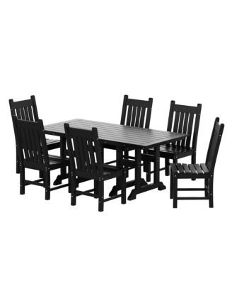 7 Piece Outdoor Patio Dining Set Outdoor Table and Chair Set