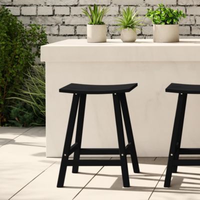 Outdoor Patio Adirondack Counter Height Stool Chair