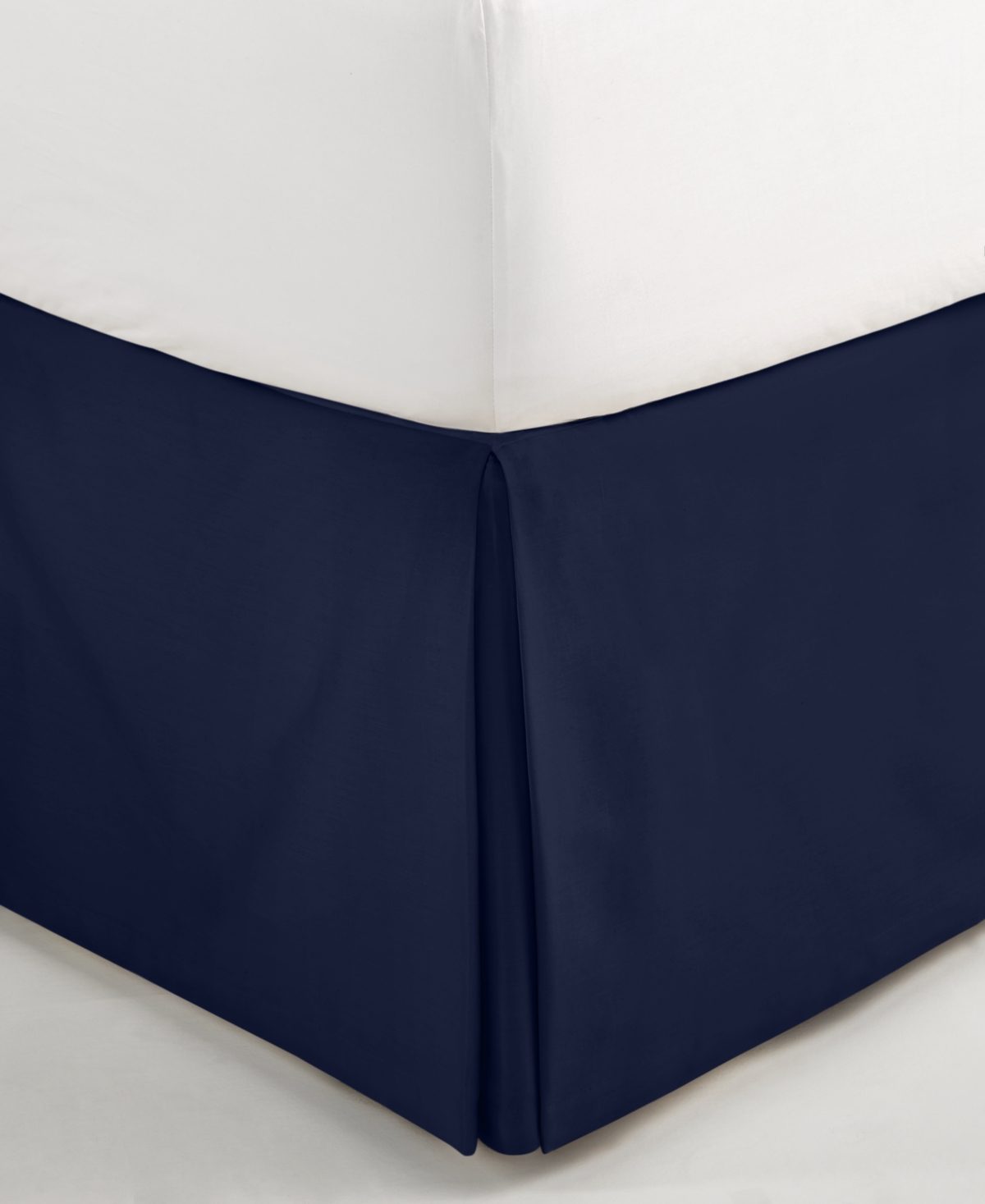 Hotel Collection Glint Bedskirt, California King, Created For Macy's In Navy