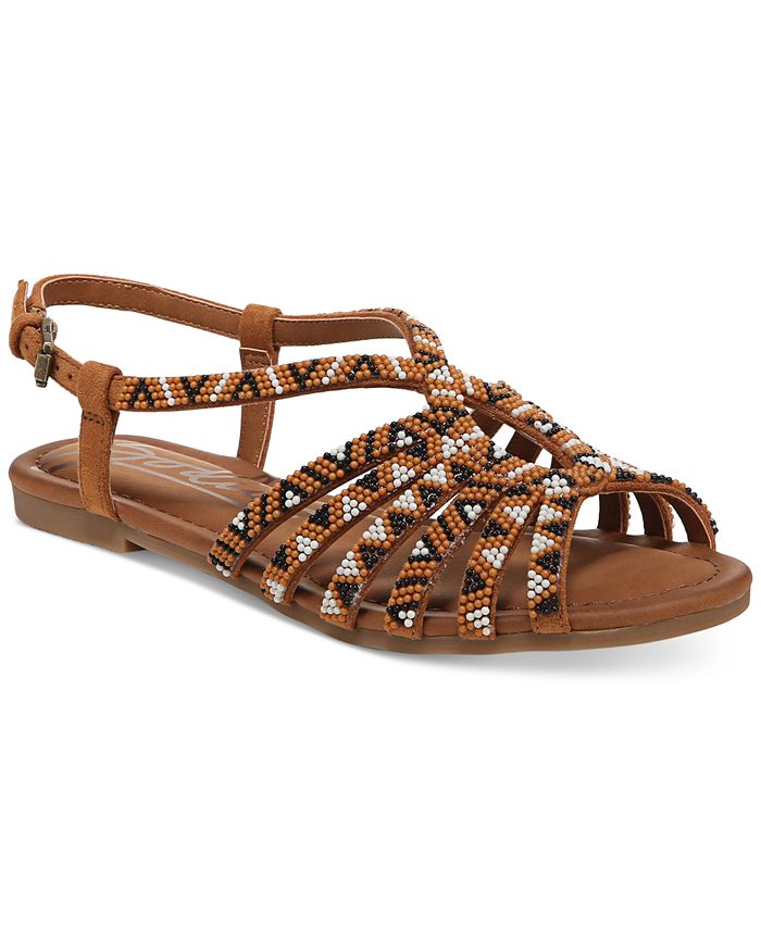 Zodiac Women's Misha Beaded Strappy Gladiator Sandals - Macy's