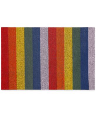 Pride Stripe Shag Utility Floor Mat, 24'' x 36''