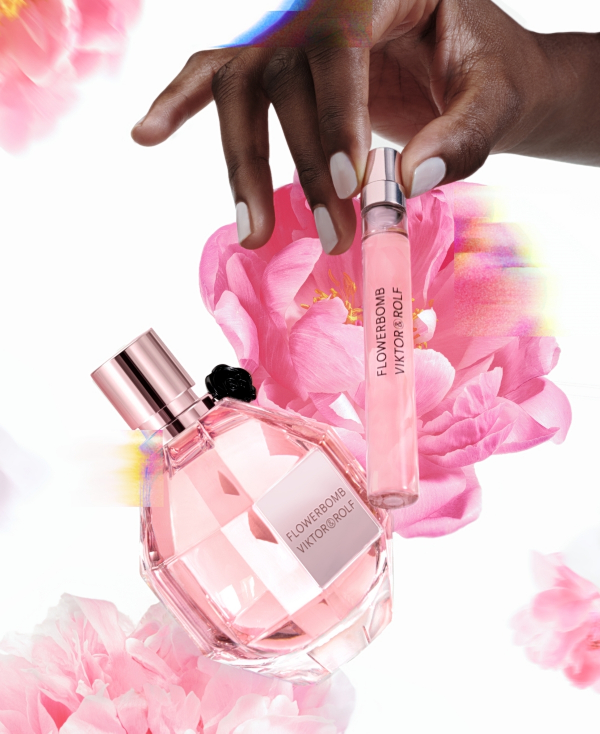 Shop Viktor & Rolf Flowerbomb Eau De Parfum Travel Size Perfume, 0.34-oz. In No Color