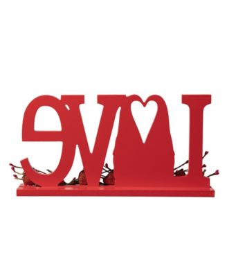 14.25" L Valentine's LOVE Wooden Gnome Table Decor