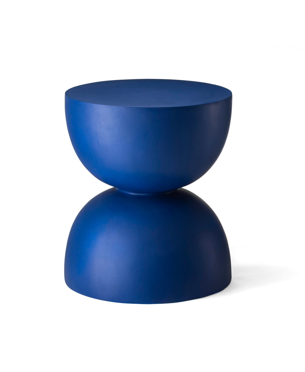 17.75'' H Multi-Functional Magnesium Oxide Cobalt Garden Stool or Planter Stand or Accent Table - Blue