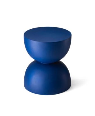 17.75'' H Multi-Functional Magnesium Oxide Cobalt Garden Stool or Planter Stand or Accent Table