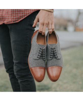 Men's Jack Handcrafted Leather, Velvet and Wool Dress Shoes