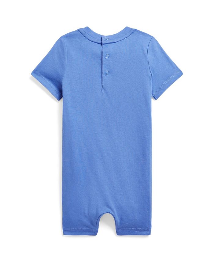 Polo Ralph Lauren Baby Boys Polo Bear Cotton Jersey Short Sleeved Shortall Macy's