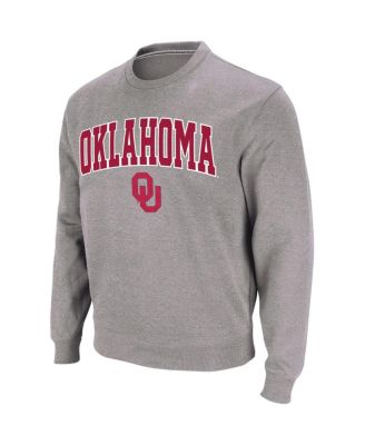Men's Oklahoma Sooners Arch & Logo Crew Neck Sweatshirt