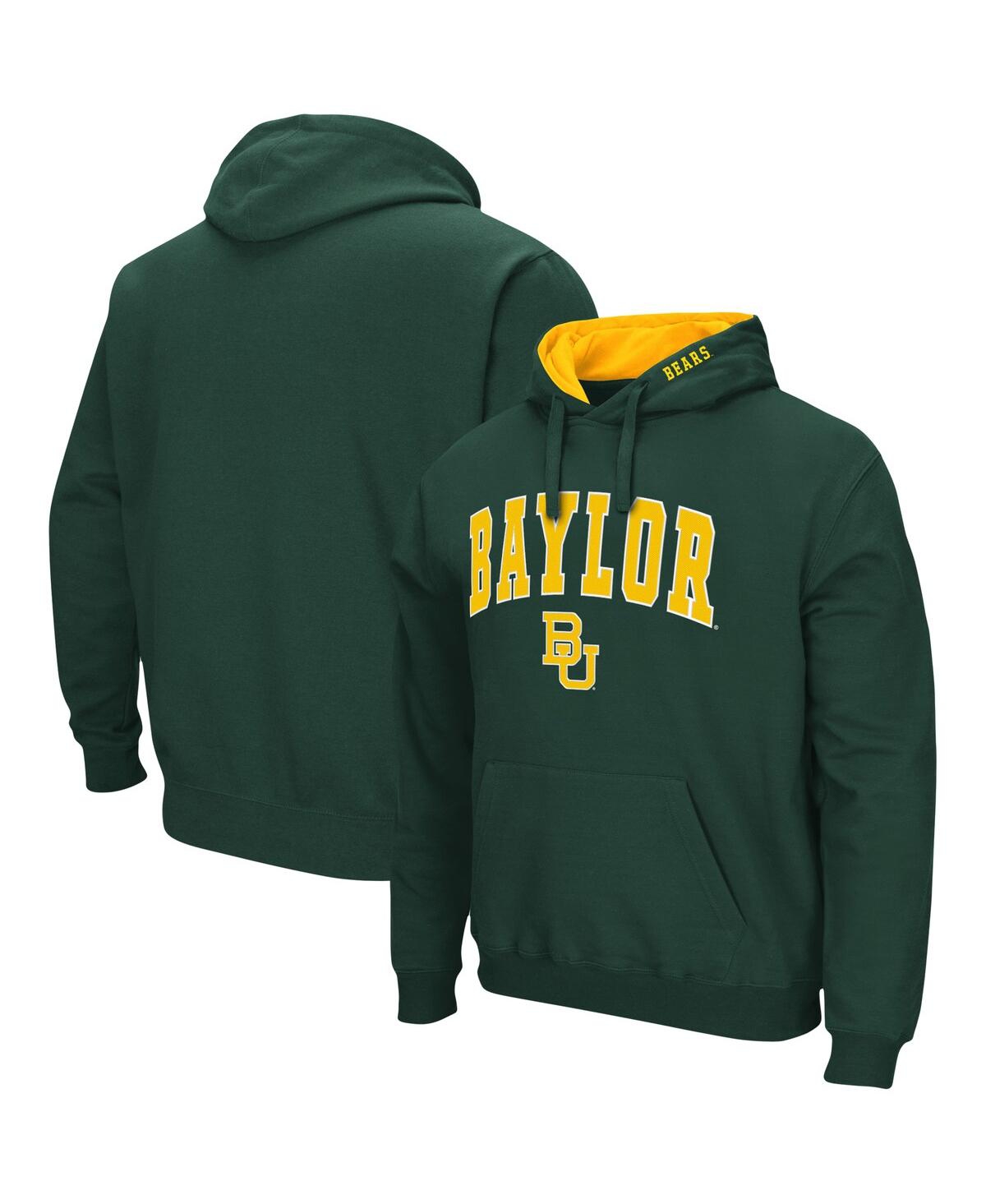 Men's ColosseumBaylor Bears Arch and Logo 3.0 Pullover Hoodie - Green