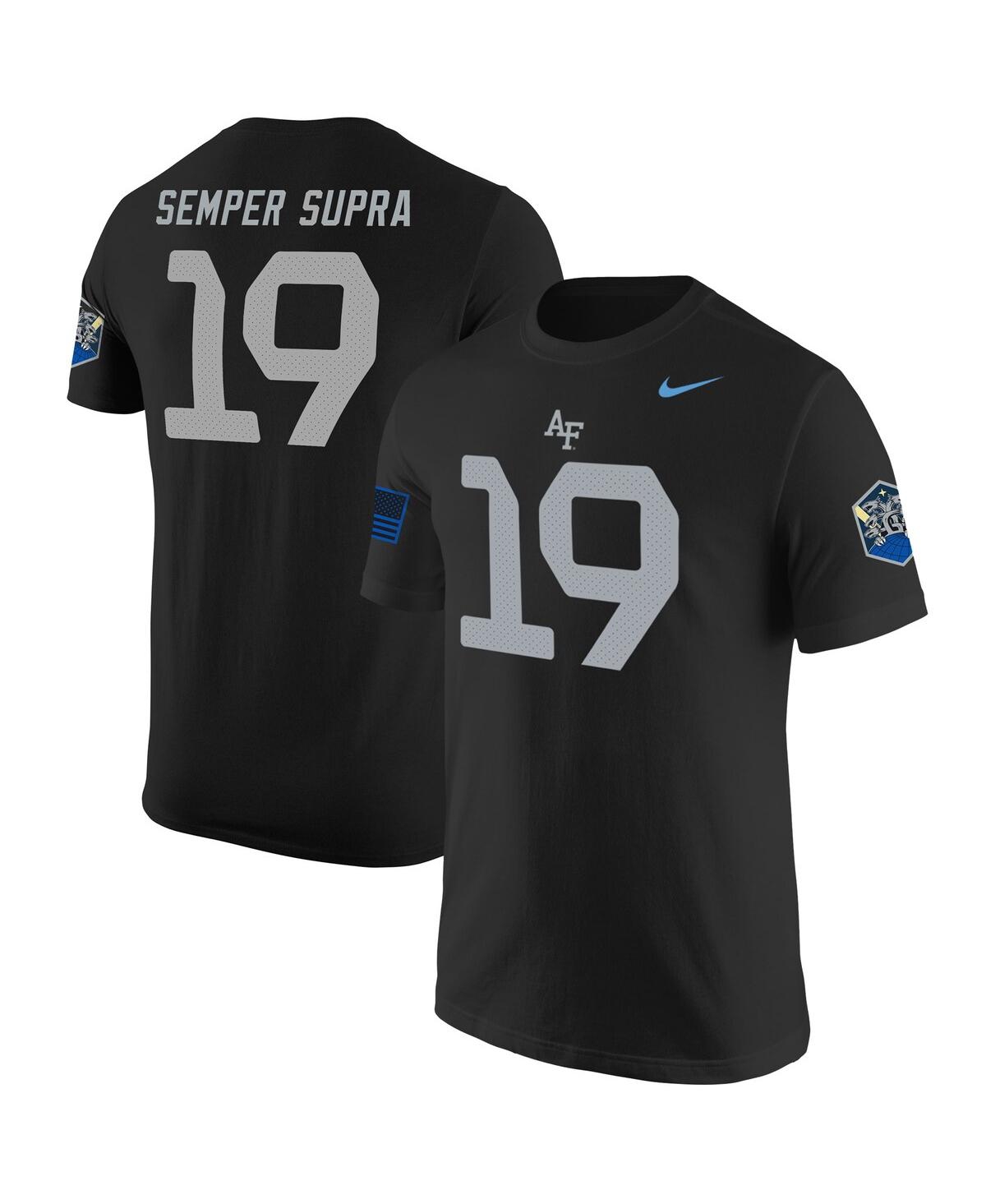 Men's Nike #1Air Force Falcons Space Force Rivalry Replica Jersey T-shirt - Black