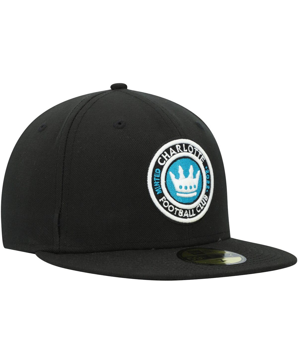 Men's New EraCharlotte Fc Primary Logo 59FIFTY Fitted Hat - Black