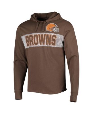 Men's Brown Cleveland Browns Field Franklin Pullover Hoodie