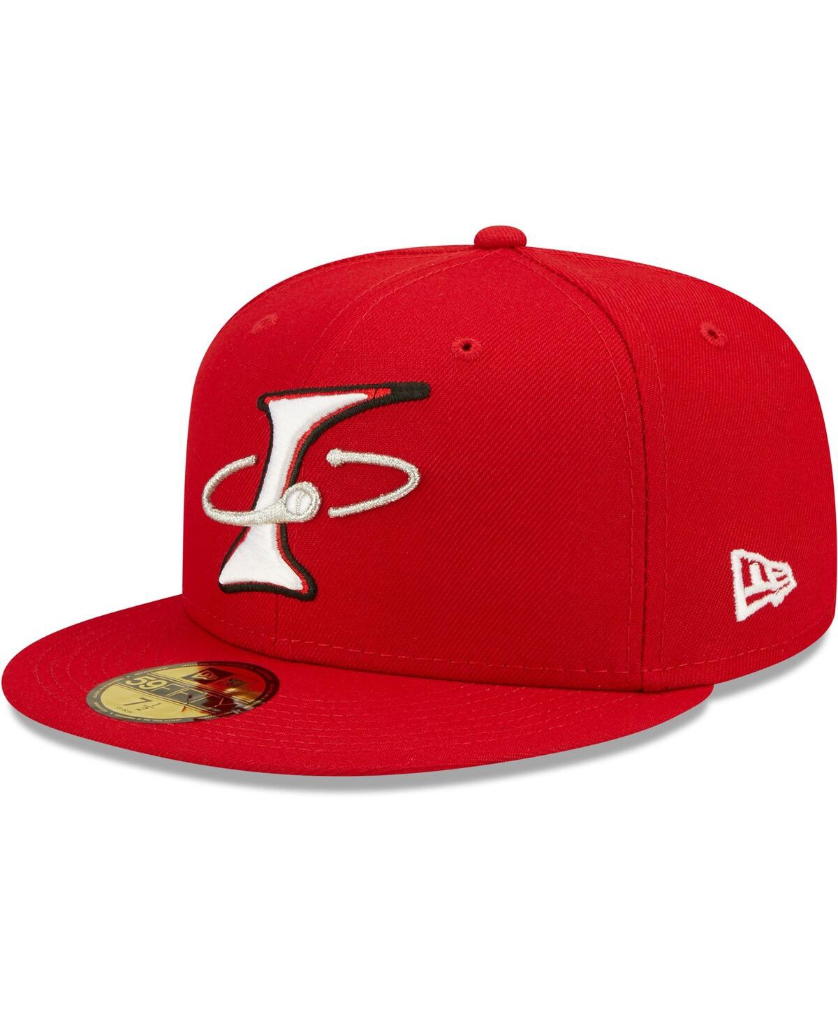 Men's New EraAlbuquerque Isotopes Alternate Logo Authentic Collection 59FIFTY Fitted Hat - Red
