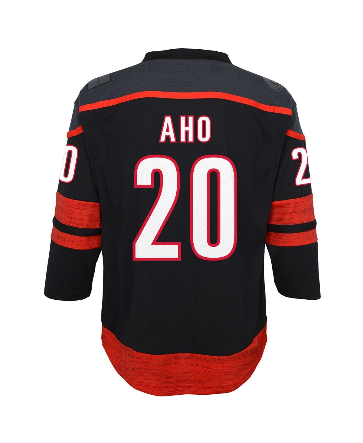 Youth Boys and Girls Sebastian AhoCarolina Hurricanes Home Replica Player Jersey - Black