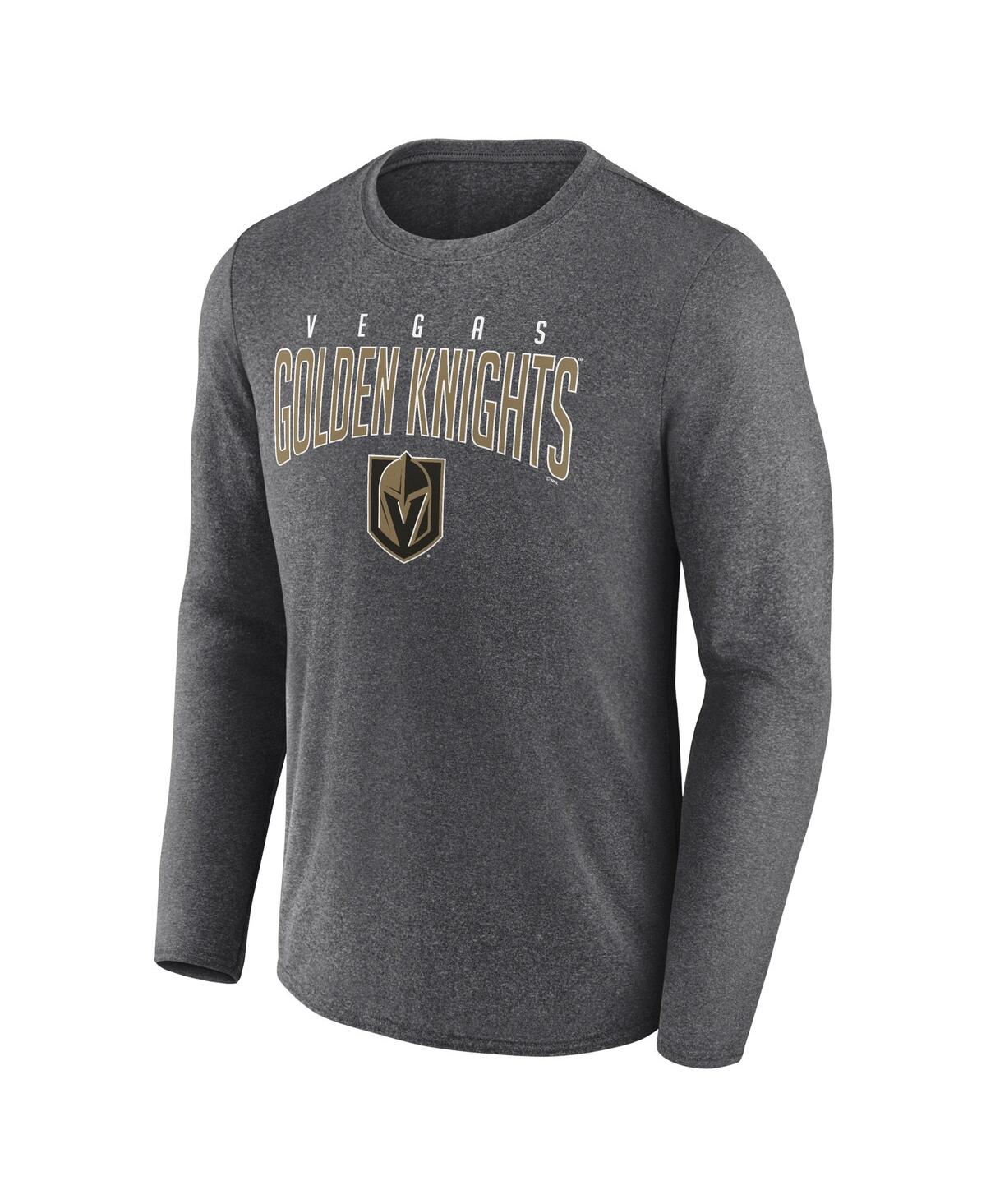 Men's FanaticsVegas Golden Knights Special Edition 2.0 Scoring Chance Long Sleeve T-shirt - Heather Charcoal