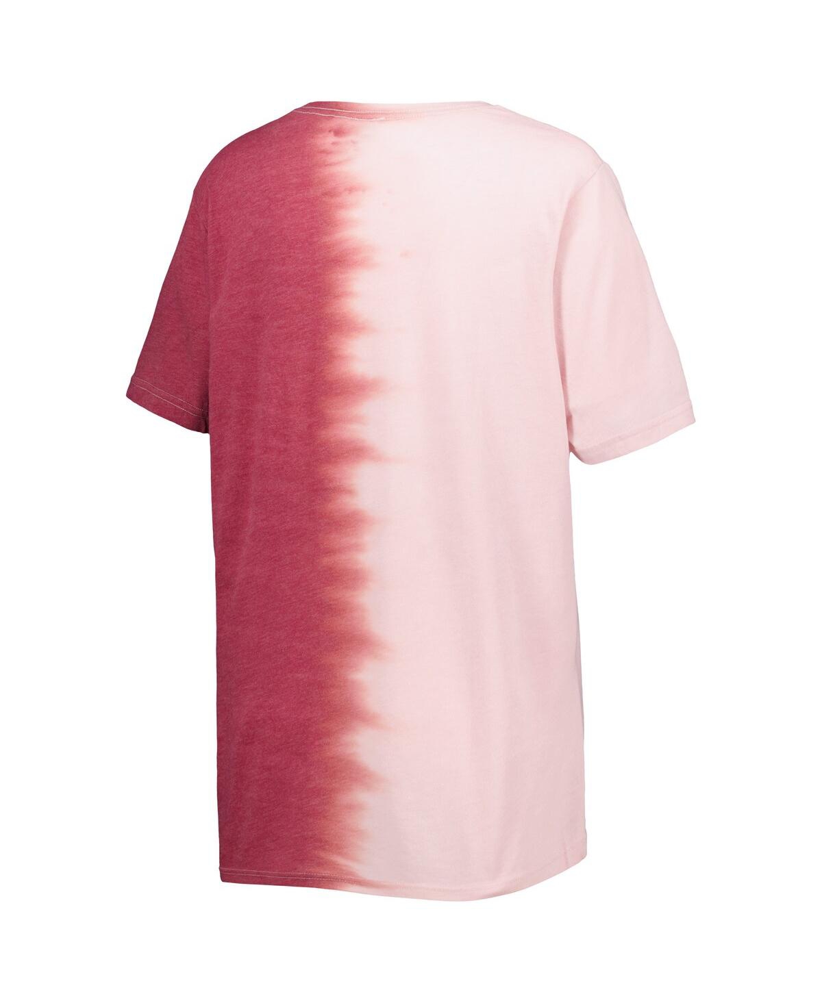 Women's Gameday CoutureOklahoma Sooners Find Your Groove Split-Dye T-shirt - Crimson