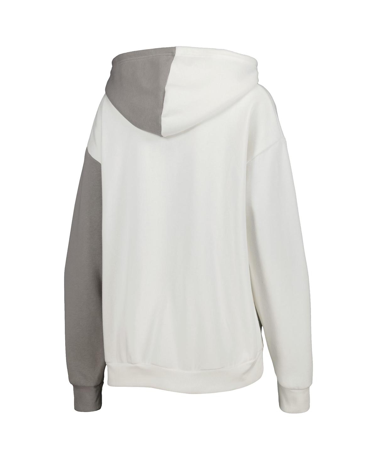 Women's Gameday Couture White Ohio State Buckeyes Split Pullover Hoodie - White