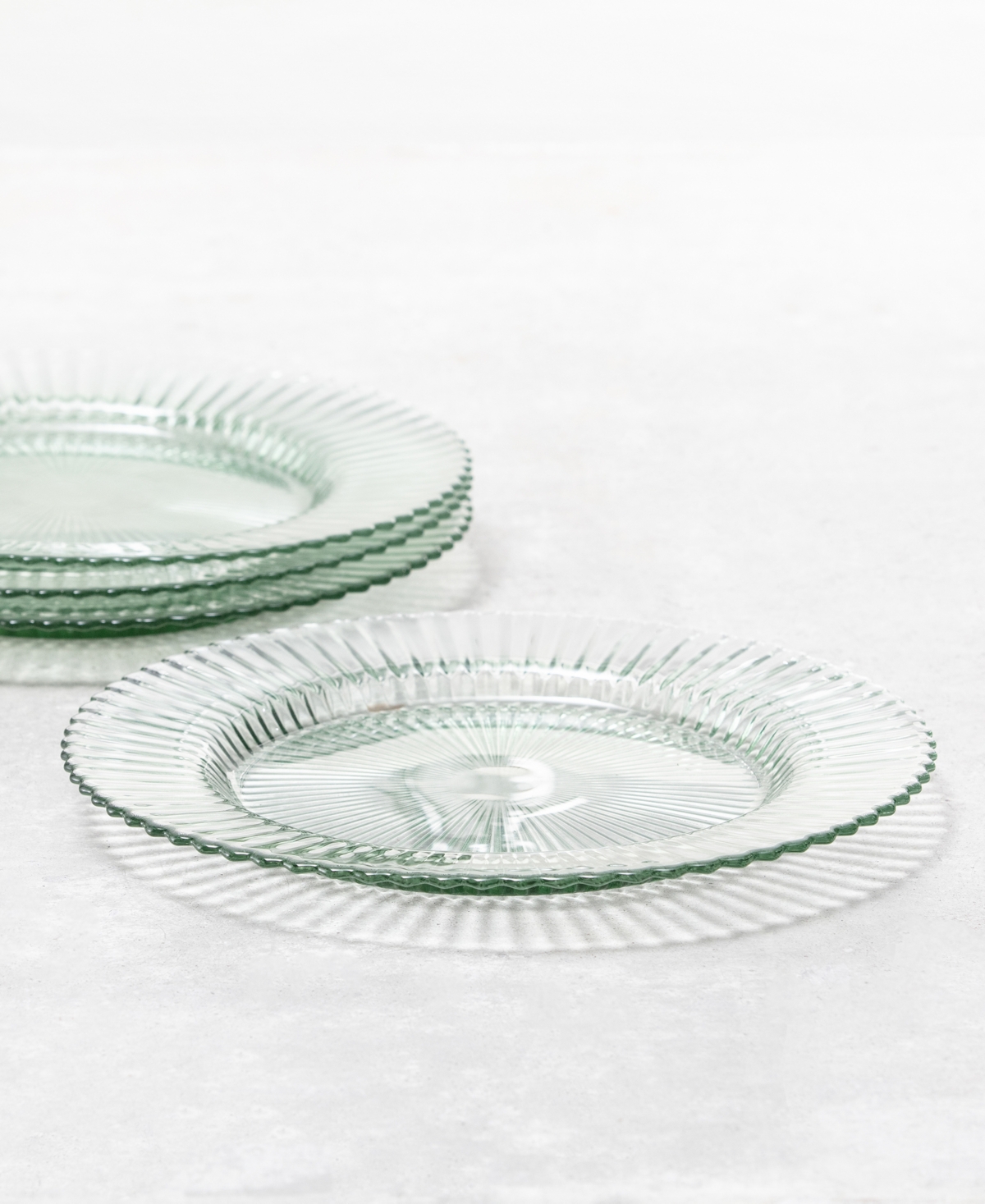 Fortessa Archie Dinner Plates, Set Of 4 In Sage Green
