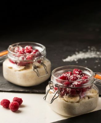 Square Clip Top Jar 17 oz, Set of 6