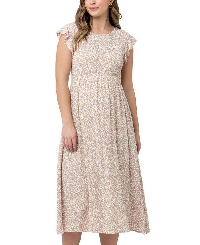 Ripe Maternity Maternity Erika Shirred Midi Dress Macy's