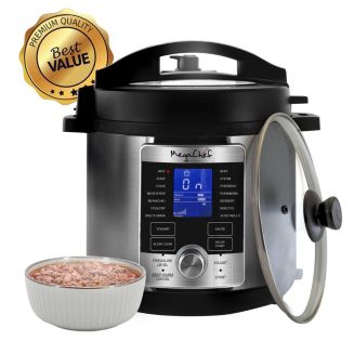 MegaChef 6 Quart Stainless Steel Electric Digital Pressure Cooker – Pressure Cooker - Macy's