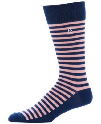 Perry Ellis Portfolio - Men's Moisture-Wicking Nautical Stripe Crew Socks