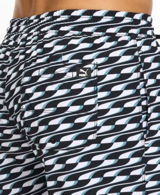 Men's 5" Geometric-Print Swim Shorts