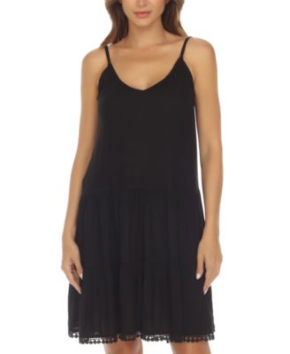 Women's Tiered Sleeveless Cover-Up Dress