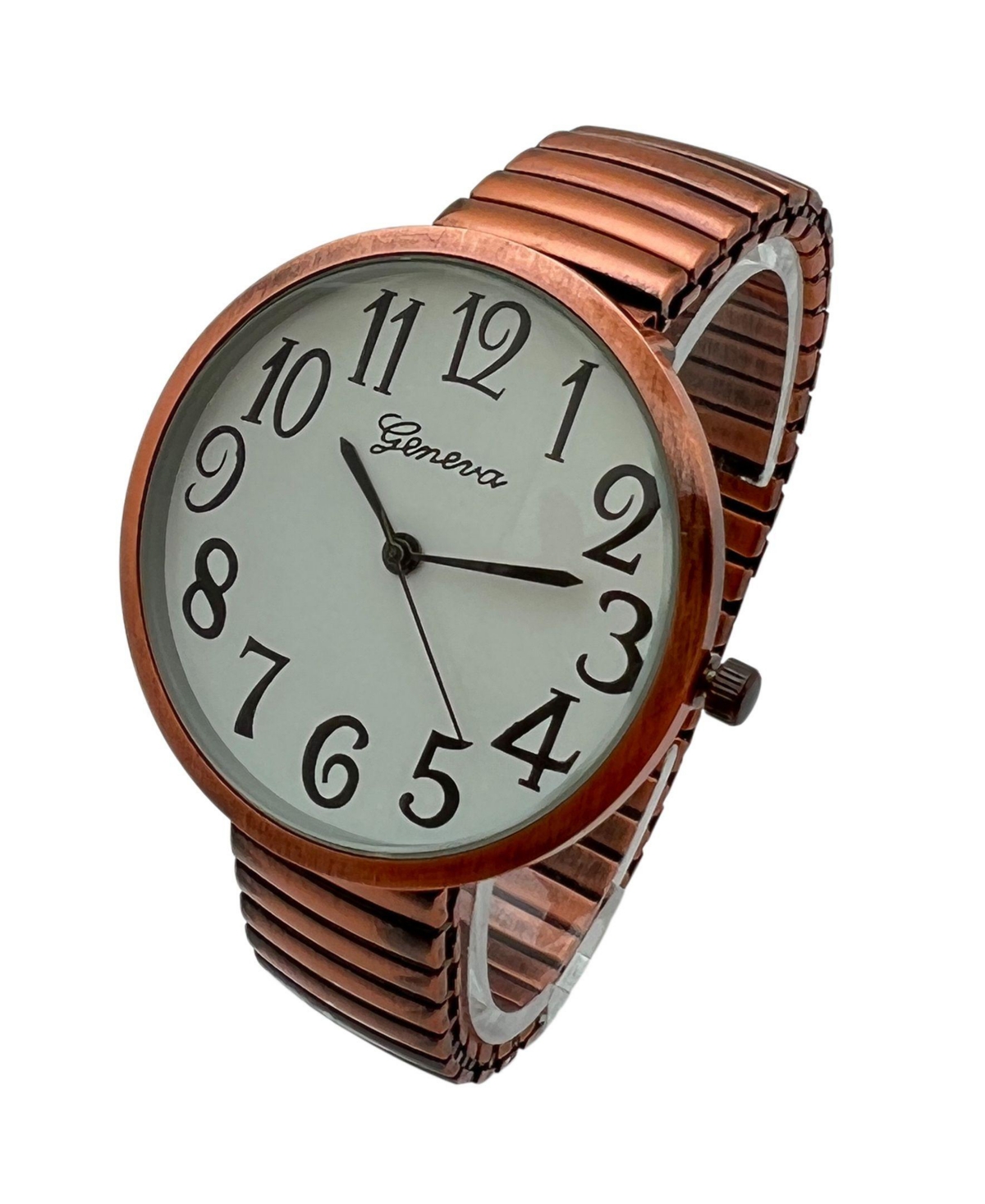 Olivia Pratt Big Face Fun Colors Stretch Band Women Watch