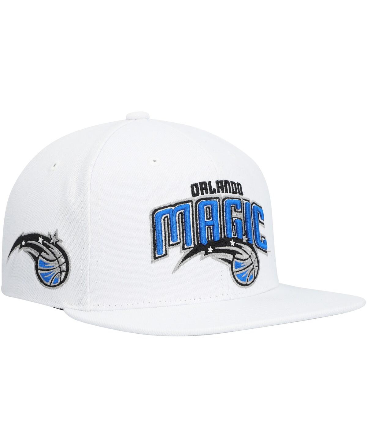 Mitchell & Ness Men's  White Orlando Magic Side Core 2.0 Snapback Hat