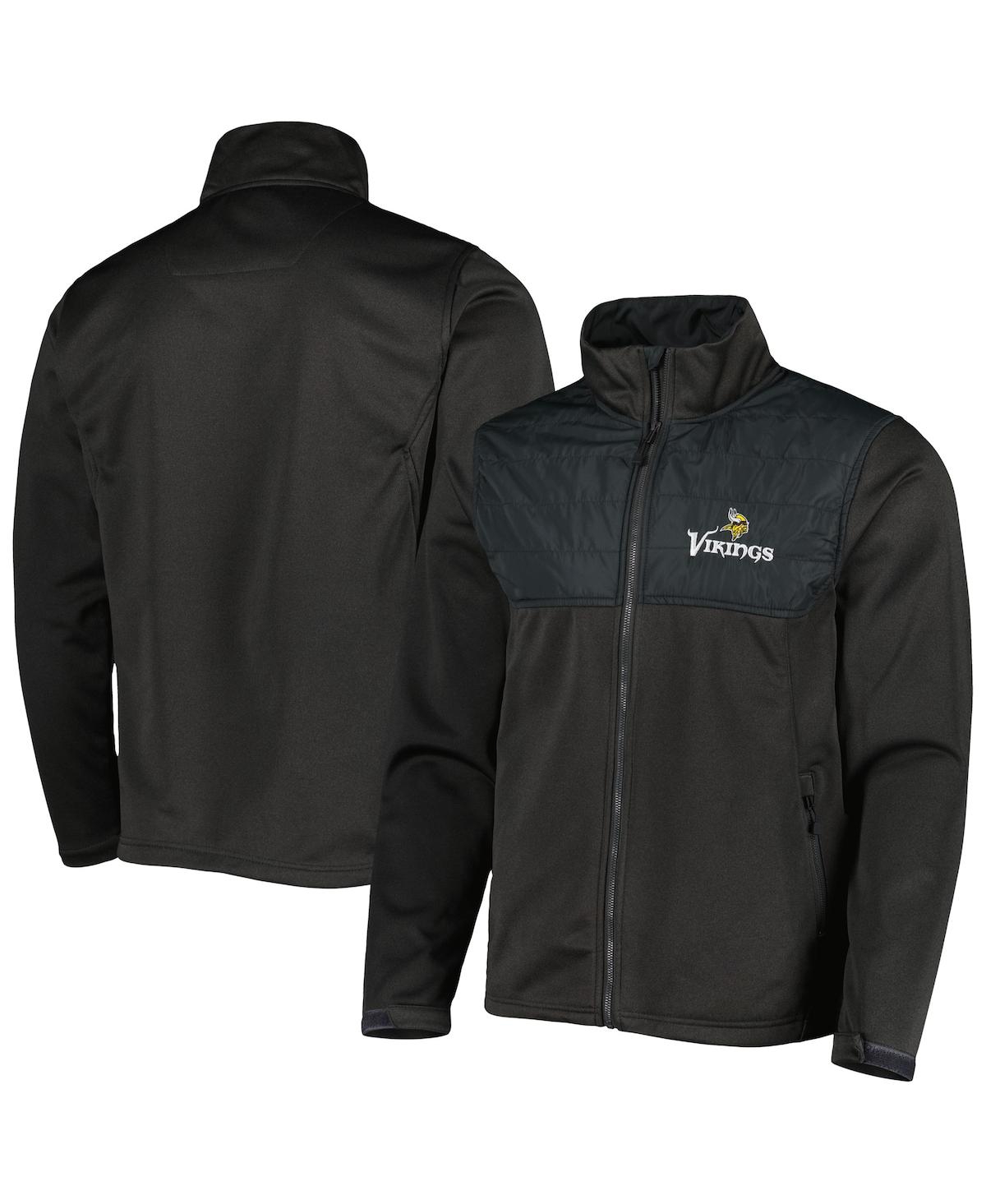 Dunbrooke Black Minnesota Vikings Sonoma Softshell Full-zip Jacket In Black