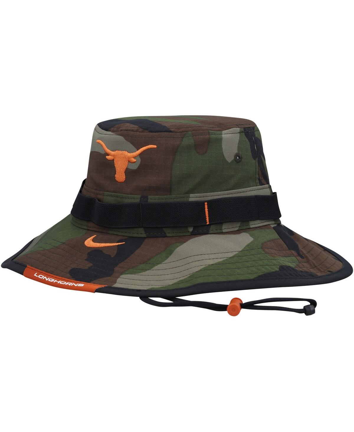 Shop Nike Men's  Camo Texas Longhorns Boonie Performance Bucket Hat