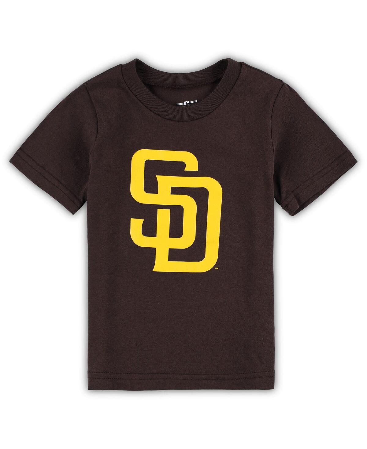 Shop Outerstuff Toddler Boys And Girls Brown San Diego Padres Team Crew Primary Logo T-shirt