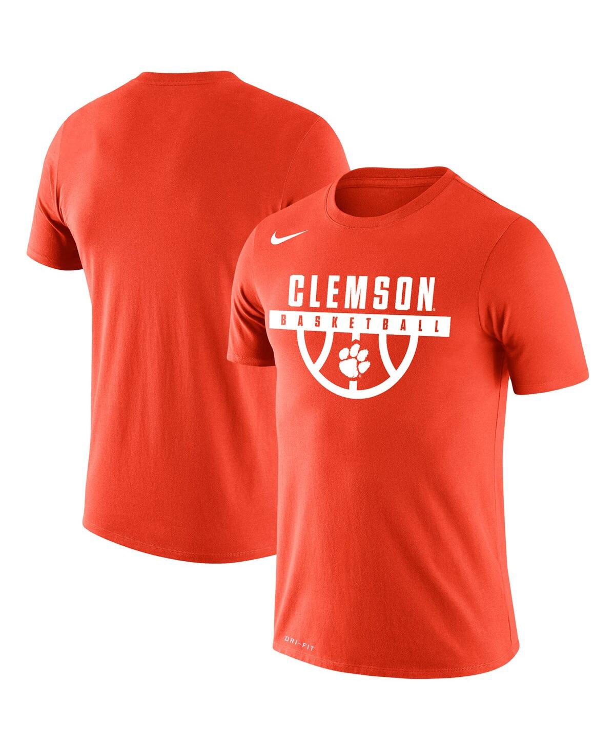 Shop Nike Men's  Orange Clemson Tigers Basketball Drop Legend Performance T-shirt