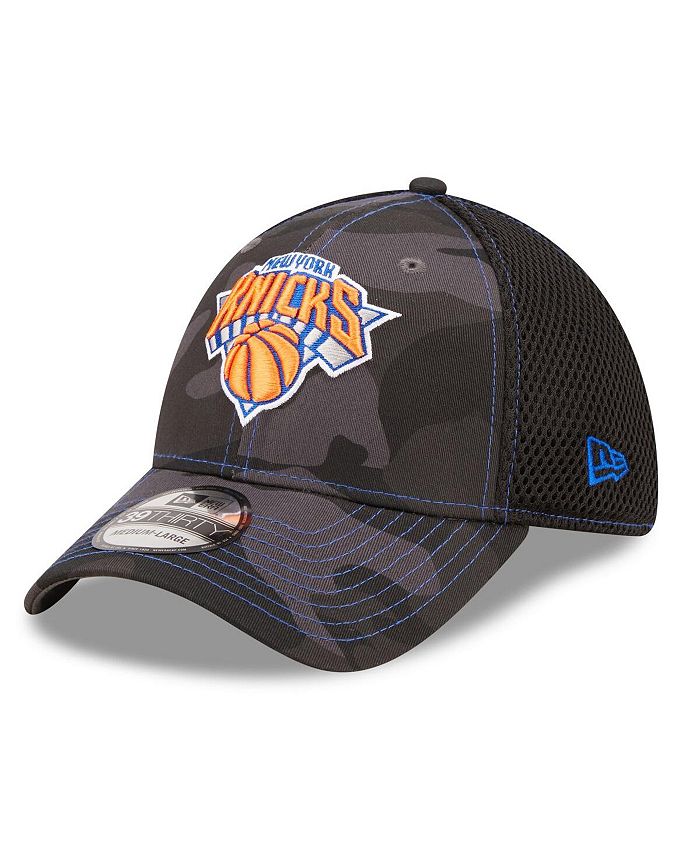 New Era Men's Charcoal, Black New York Knicks Camo 39Thirty Flex Hat & Reviews Sports Fan Shop