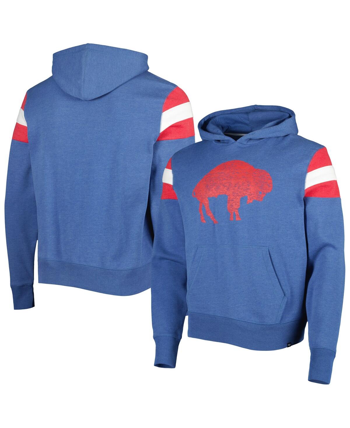 Shop 47 Brand Men's ' Royal Buffalo Bills Legacy Premier Nico Pullover Hoodie