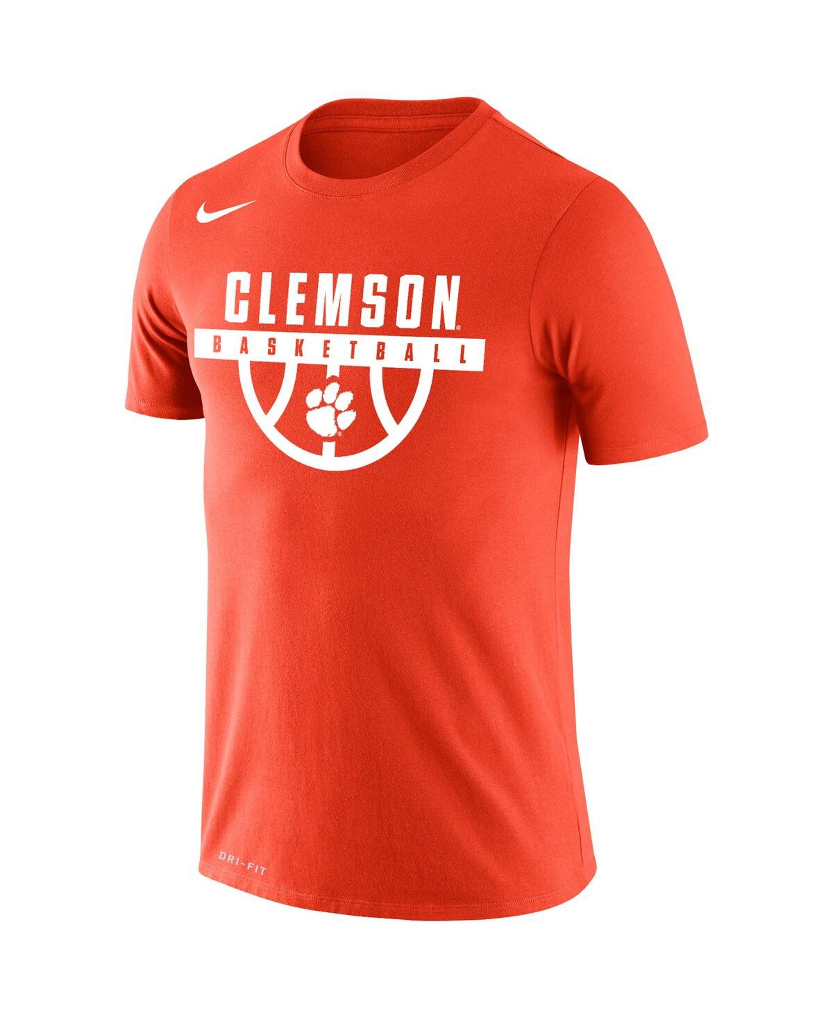 Shop Nike Men's  Orange Clemson Tigers Basketball Drop Legend Performance T-shirt