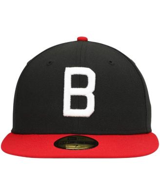 Men's Black Birmingham Barons Alternate Logo 2 Authentic Collection 59Fifty Fitted Hat