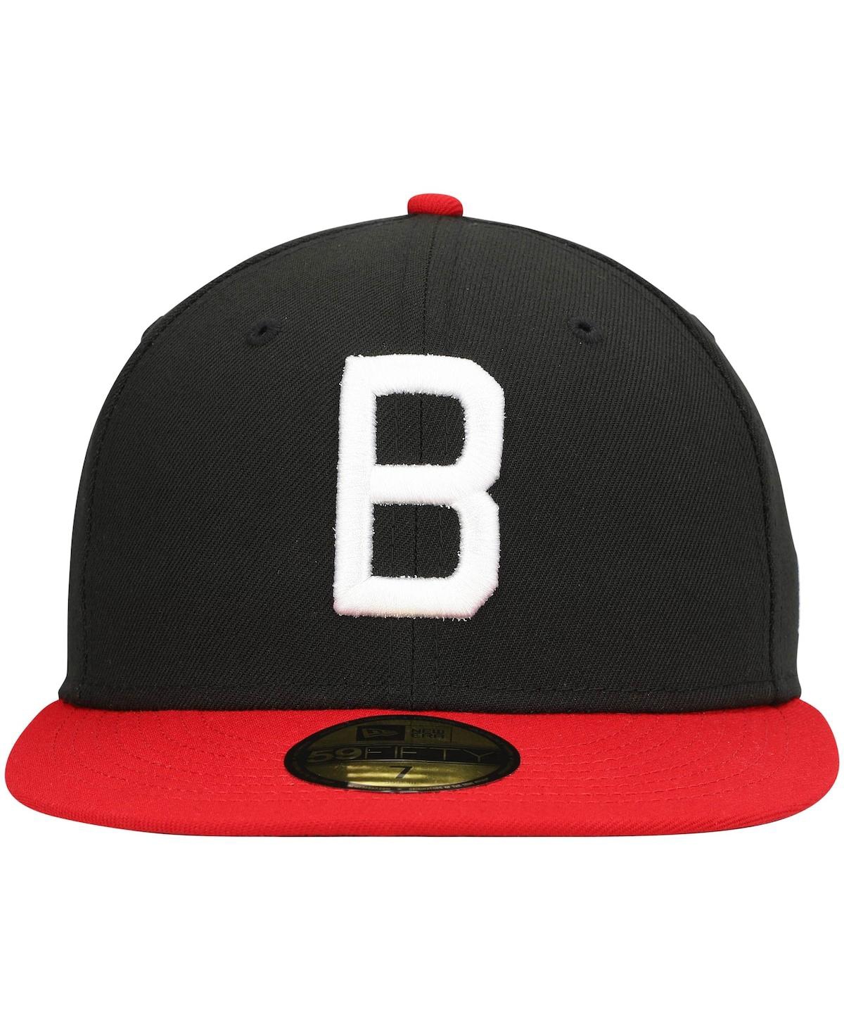 Men's New EraBirmingham Barons Alternate Logo 2 Authentic Collection 59Fifty Fitted Hat - Black