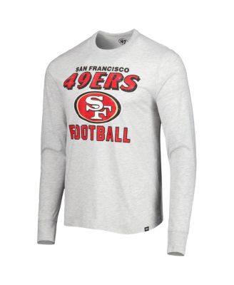 Men's Heathered Gray San Francisco 49ers Dozer Franklin Long Sleeve T-shirt