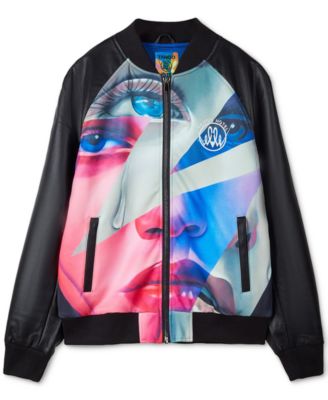 TANGO HOTEL - Men's Elle The Artist Printed Mix-Media Bomber Jacket