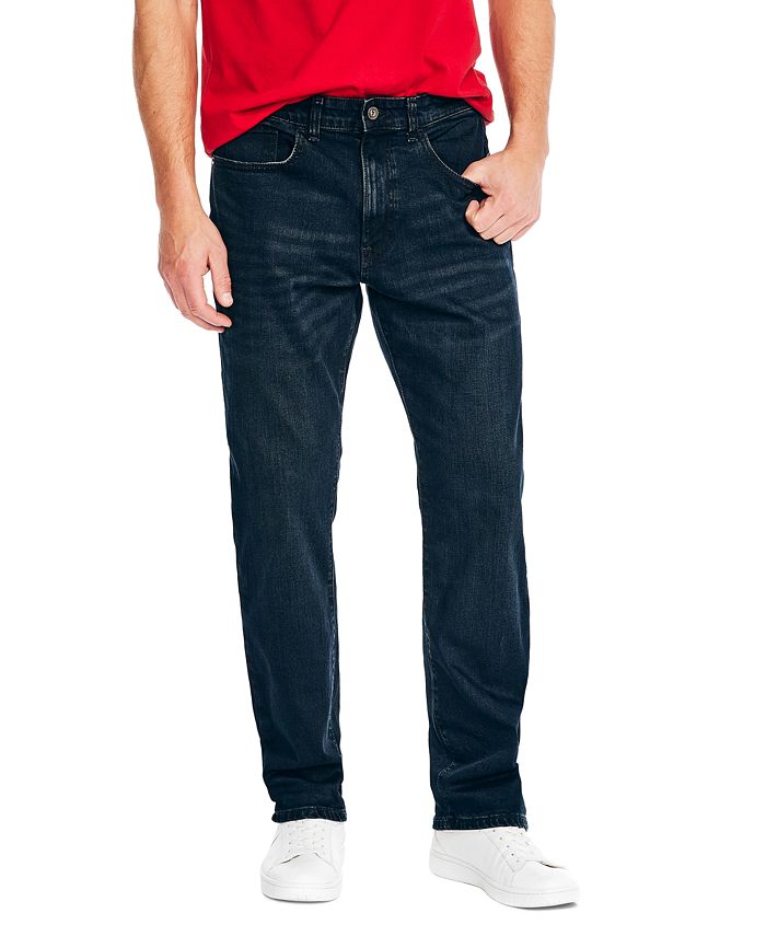 Straight-Fit Stretch Jeans Macy\'s Nautica 5-Pocket Denim Vintage - Men\'s