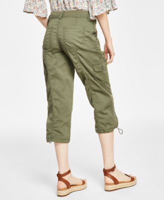 Women's Mid-Rise Cargo Capri Pants, Exclusively at Macy's