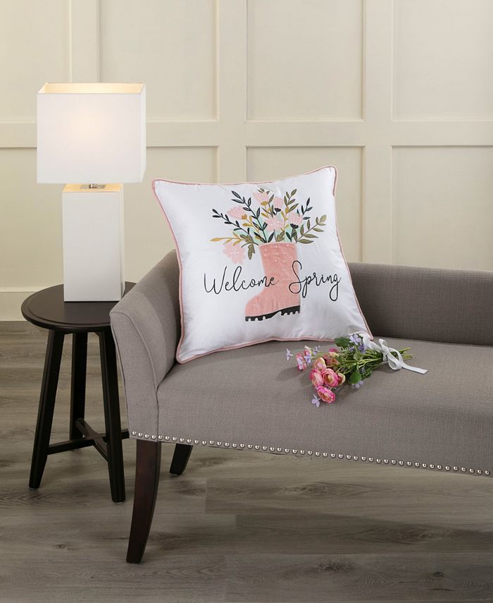 Arlee Home Fashions Spring Decorative Pillow, 18" x 18" Macy's