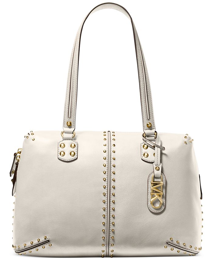 Michael Kors Astor Large Studded Leather Shoulder Tote & Reviews - Handbags  & Accessories - Macy's