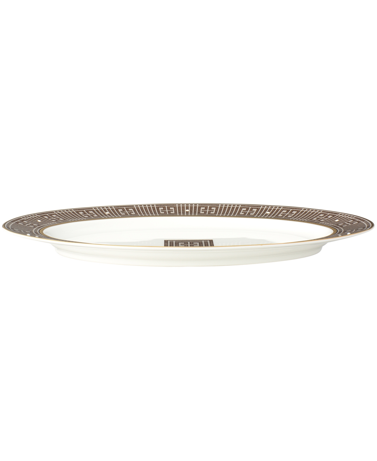 Noritake Infinity Oval Platter, 14" In Bronze